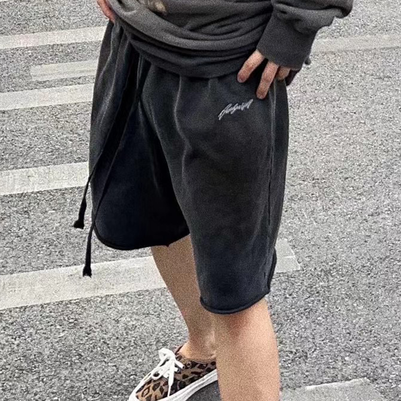 Streetwear Brand Logo - Ask Askurryself Embroidered Logo Men's Loose