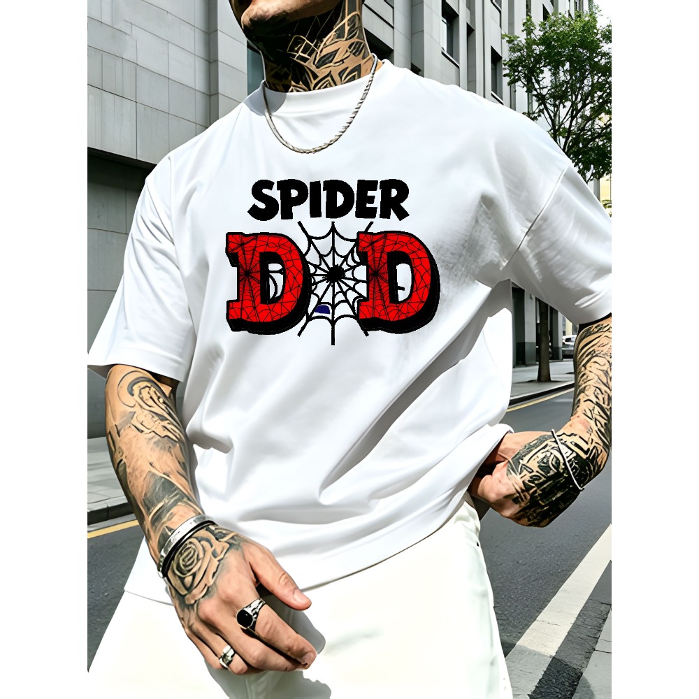 Streetwear Brand Drops - Men's Streetwear Brand SPIDER DAD Letter
