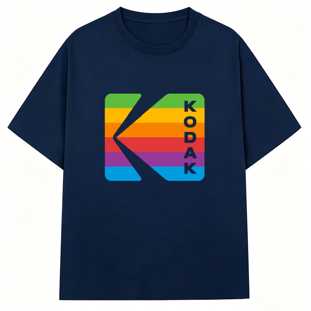Streetwear Brand Logo - Kodak Rainbow Stripe Vertical Letter K