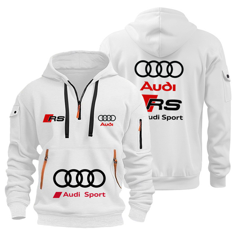 Streetwear Brands - Audi Brand Unisex Motorcycle Racing Hoodie