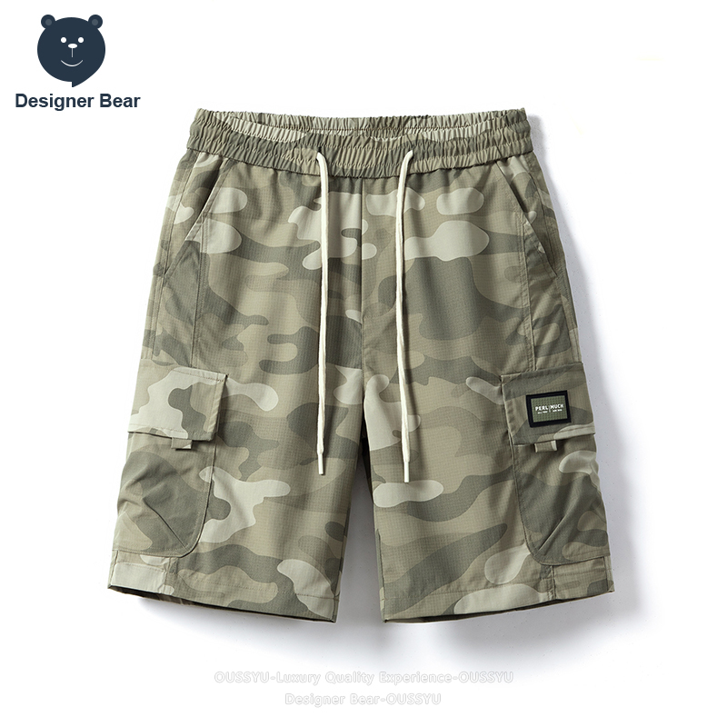 Streetwear Brands - Brand Clothing Summer Cargo Camo Shorts