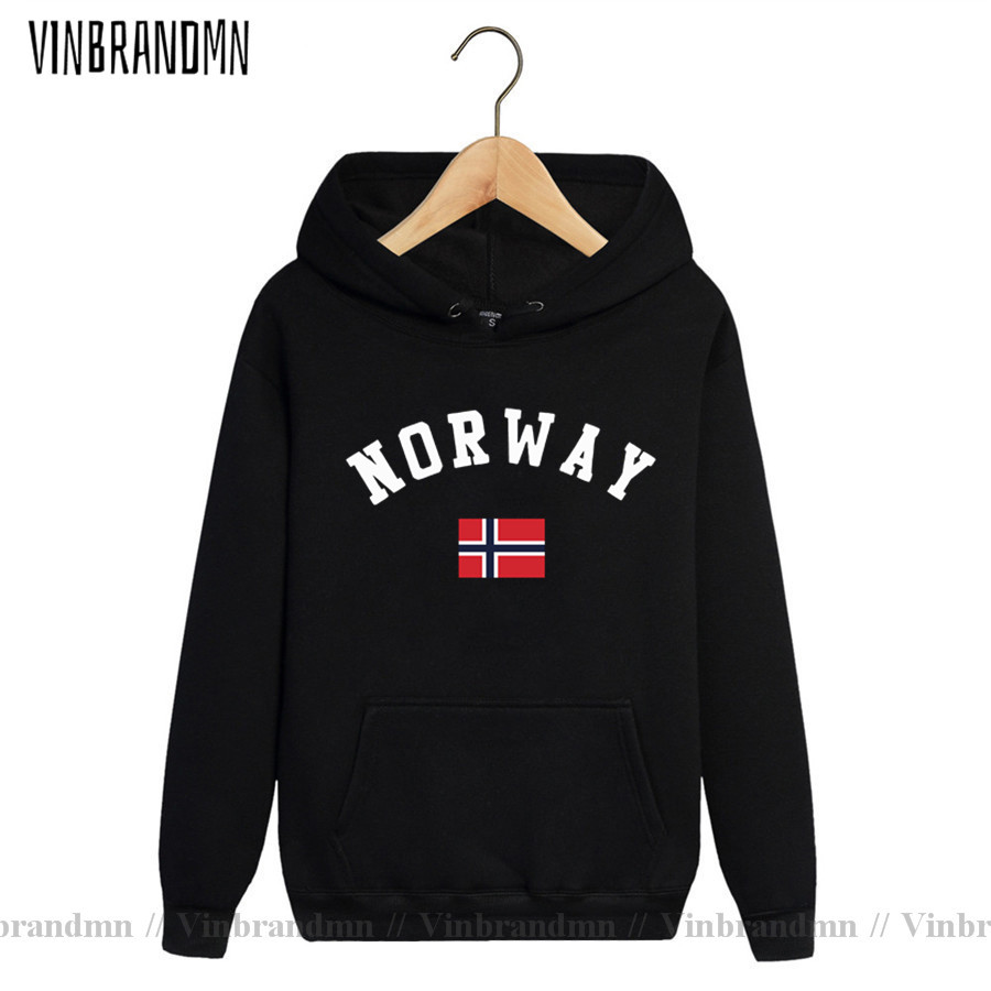 Europe Streetwear Brand - 2023 Newest Norway Flag Men Hoodies