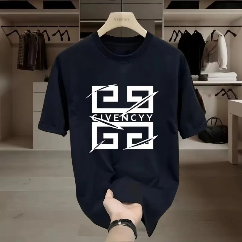 Streetwear Brand Logo - Men's GIVENCY Brand Logo Print T-Shirt