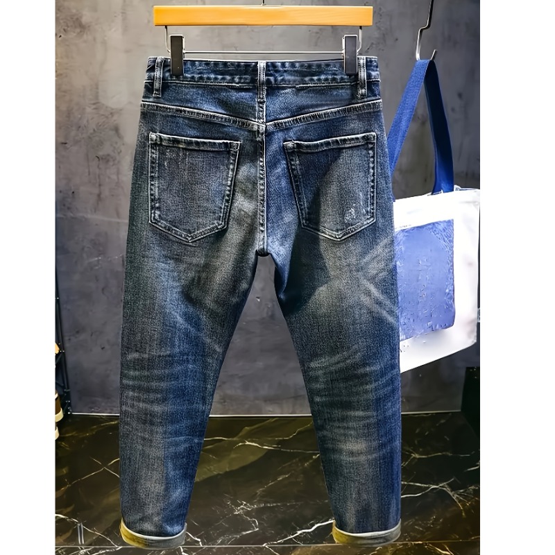 Retro Spliced ​​jeans Men's Tr - Streetwear Brand Book avis et prix