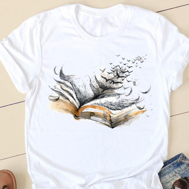 Women's Retro Book T-shirt Cut - Streetwear Brand Book avis et prix