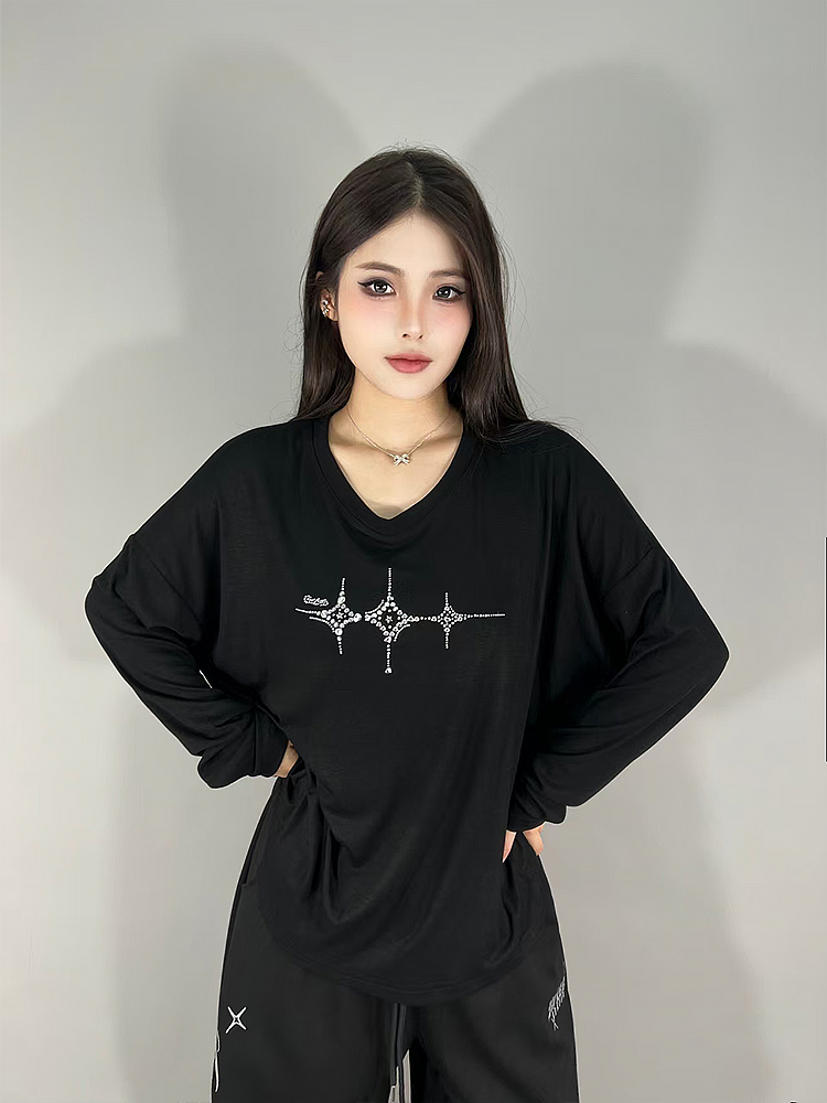 Loose Long Sve Jazz Dance Stre - Streetwear Brand Logo avis et prix